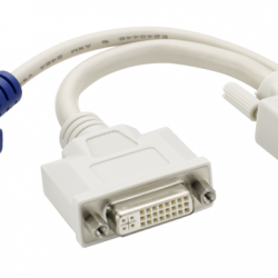 Dual Monitor DVI Splitter Y-Cable DVI-I to DVI-D and VGA