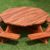 Fossilworx octagon teak picnic table