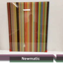 Newmatic Kitchen Appliances Pinstripes Digital Print Splash back