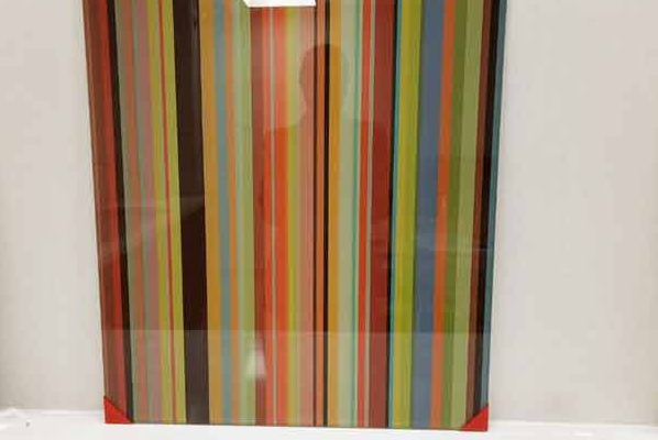 Newmatic Kitchen Appliances Pinstripes Digital Print Splash back