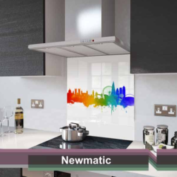 Newmatic Kitchen Appliances Fusion London on White Splashback