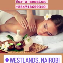 Im offering muscle soothing massage therapy that will help get rid of aches and pains. There's professional and sensual massage services available, there's something for everyone. Book and I'll bring the spa experience to your place  PLUS FREE REFLEXOLOGY or FOOT MASSAGE with every massage booked   Call +254718659310 WhatsApp wa.me/254718659310 Website www.nairobimasseuse.co.ke for more information  #massage #relax #nairobi #sensualmassage #professionalmassage #massageatyourplace #outcallmassage #mobilemassage
